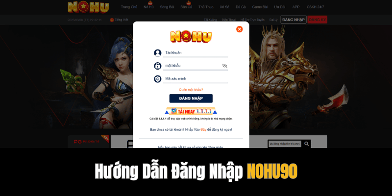 Hướng Dẫn Đăng Nhập NOHU90
